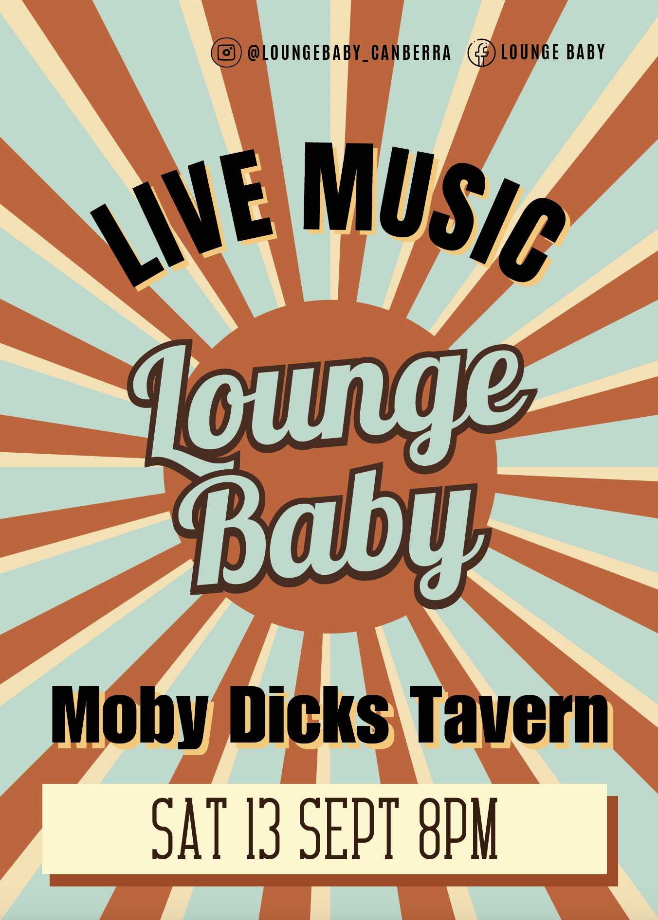 Lounge Baby gig poster